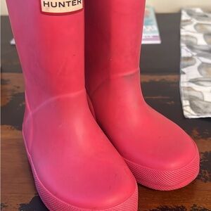 Hunter Pink Rain Boots